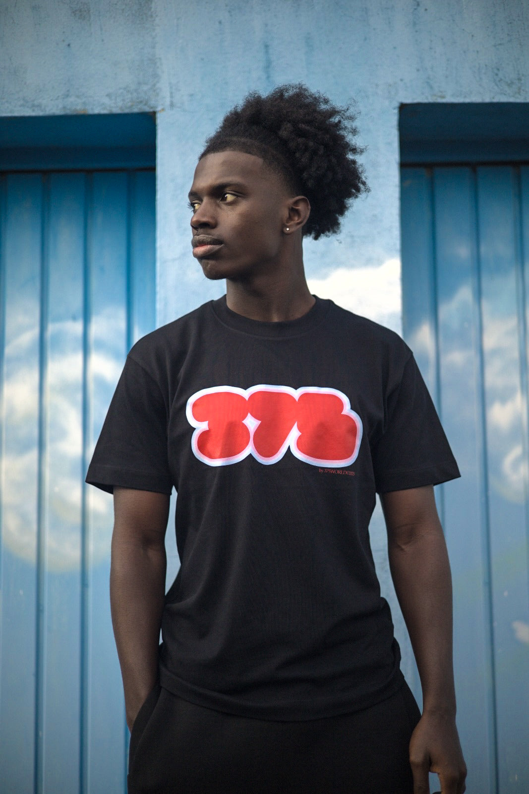 T-SHIRT " SHINE BLUR "