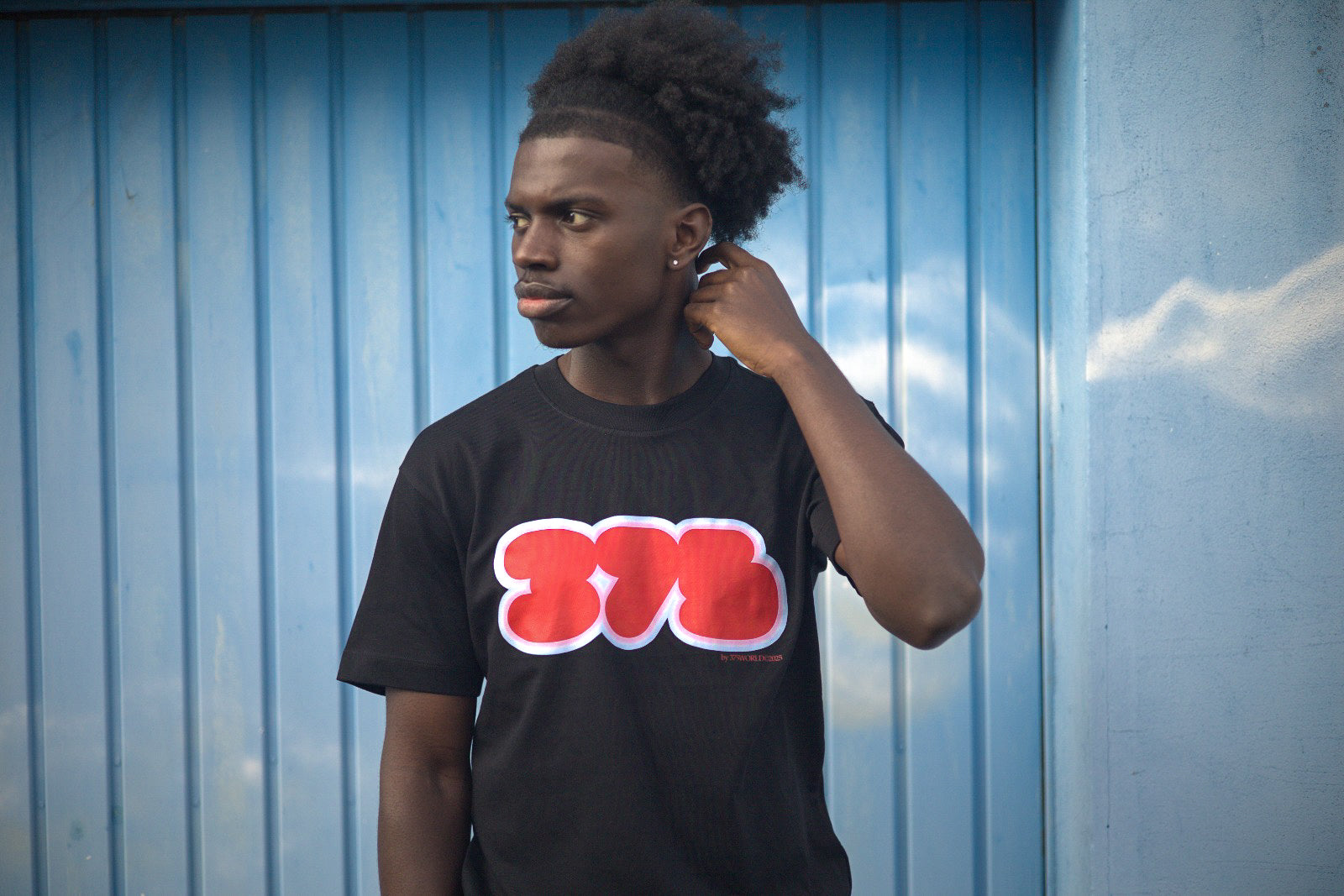 T-SHIRT " SHINE BLUR "